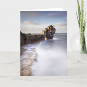 Een oude status bij de Rots van de Preekstoel Feestdagen Kaart