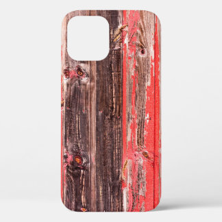 Een oude versleten schuur of antiek houten omheini iPhone 12 hoesje