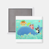 Een oude walvis! magneet (Voorkant / Achterkant)