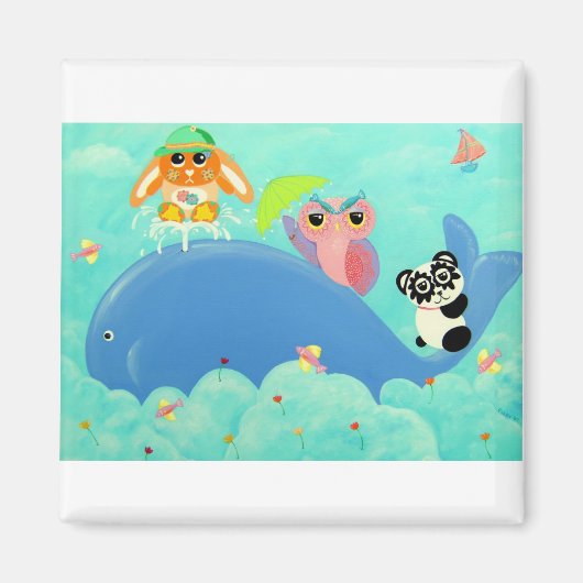 Een oude walvis! magneet (Voorkant)