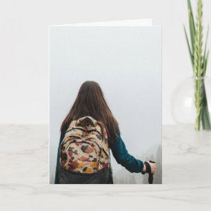 Een ouderskaart voor hun avontuurlijk kind aankondiging