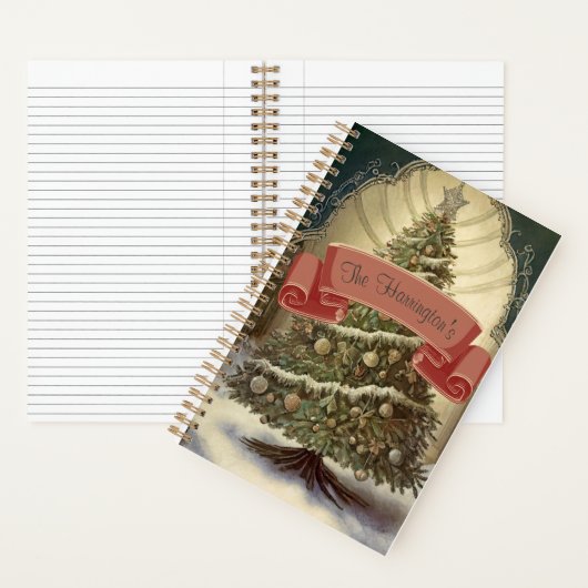 "Een ouderwets kerstjournaal" Notitieboek (Binnen)