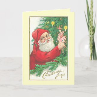 Een ouderwetse kerst feestdagen kaart