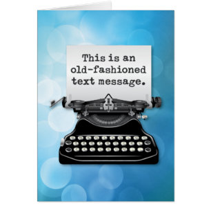 Een "ouderwetse tekstboodschap"