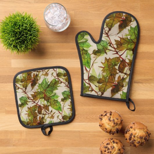 Een Ovenwant & Pannenlap Set (Top down)
