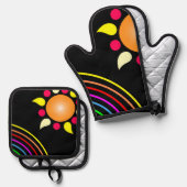 Een Ovenwant & Pannenlap Set (Voorkant / Achterkant)