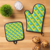 Een Ovenwant & Pannenlap Set (Top down)