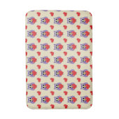Een 'Owly Love Pattern' Badmat (Voorkant Verticaal)
