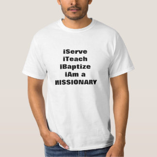Een P-DAY-shirt voor LDS-missionarissen. T-shirt