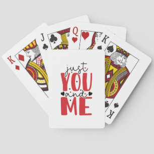Een paar cadeautjes alleen jij en ik pokerkaarten