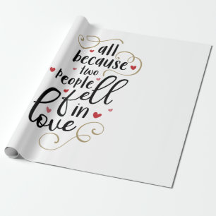 Een paar cadeautjes allemaal omdat twee mensen ver cadeaupapier