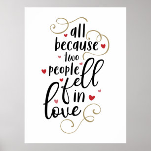 Een paar cadeautjes allemaal omdat twee mensen ver poster