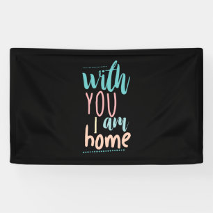 Een paar cadeautjes met jou, ik ben thuis spandoek