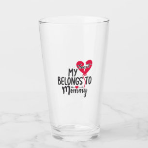 Een paar cadeautjes. Mijn hart behoort tot mama. Glas