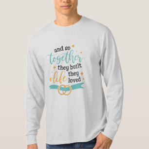 Een paar cadeautjes samen bouwen ze een leven t-shirt