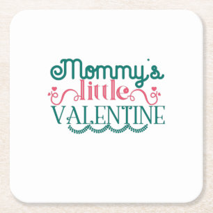 Een paar cadeautjes van mama's Valentijn Vierkante Kartonnen Onderzetter