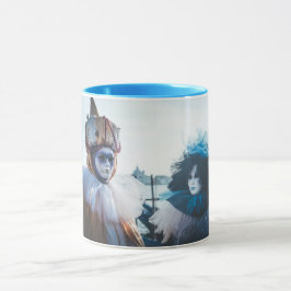 Een paar carnavalsmaskers in Venetië, Italië Mok