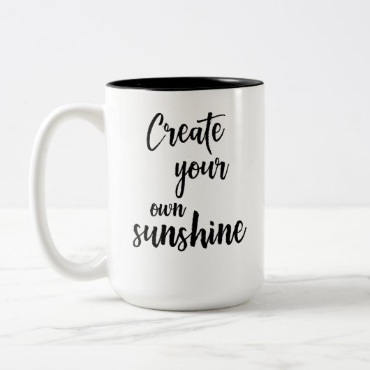 Een paar dagen dat je je eigen zonneschijnse Mok m (Links)