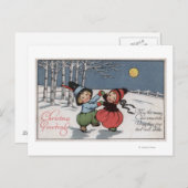 Een paar dansen in het moonlight briefkaart (Voorkant / Achterkant)