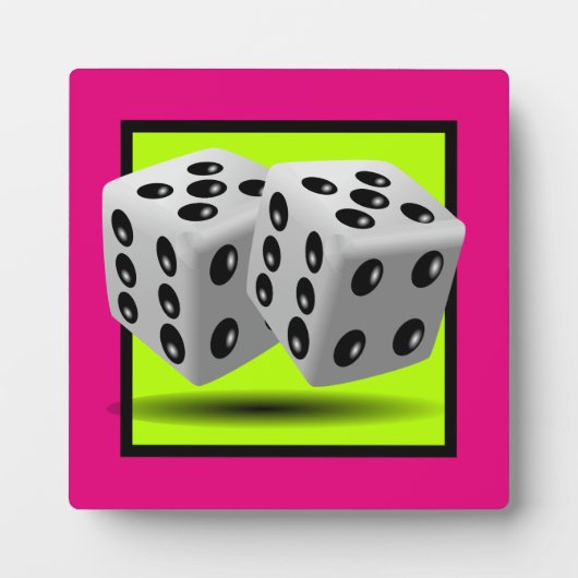 Een paar dobbelstenen fotoplaat (Voorkant)