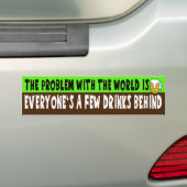 Een paar Drinken achter de Bumpersticker (Op auto)