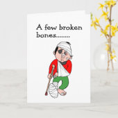 Een paar gebroken botten kaart (Gele Bloem)