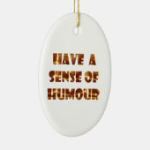 Een paar Humor hebben Keramisch Ornament (Rechts)