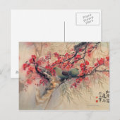 Een paar in de lente briefkaart (Voorkant / Achterkant)