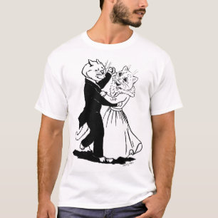 Een paar kats-dansen, Louis Wain T-shirt