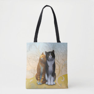 Een paar katten: liefde is in de lucht? mok koffie draagtas