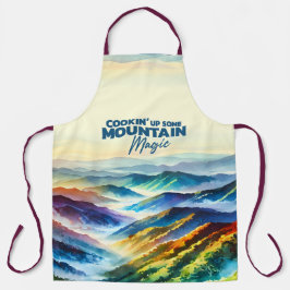Een paar Mountain Magic Schort koken