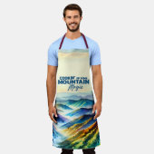 Een paar Mountain Magic Schort koken (Gedragen)