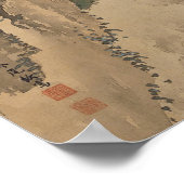 Een paar paartjes pacocks in de lente van Imao Kei Poster (Hoek)