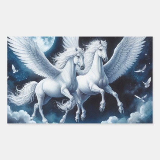 Een paar Pegasus in de Dark Sky Sticker (Voorkant)