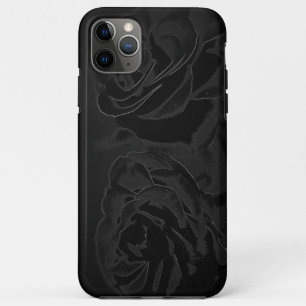 Een paar rozen in zwart iPhone 11 pro max hoesje