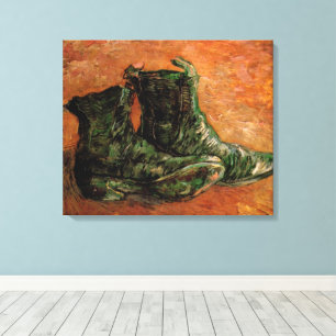 Een paar schoenen door Vincent van Gogh Canvas Afdruk