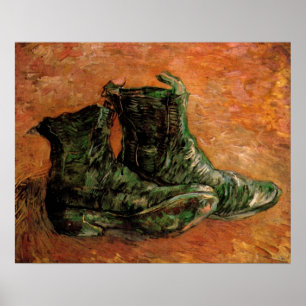 Een paar schoenen door Vincent van Gogh Poster