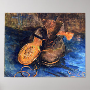 Een paar schoenen van Vincent van Gogh 1887 Poster