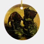 Een paar schoenen van Vincent van Gogh Keramisch Ornament (Achterkant)