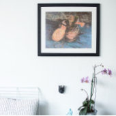 Een paar schoenen van Vincent van Gogh, kunst Poster