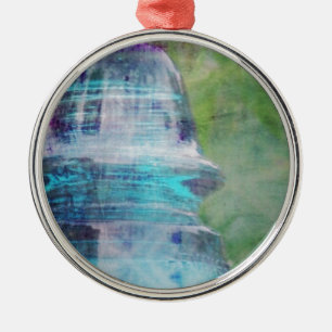 Een paar tuinherinneringen, een glazen isolator metalen ornament