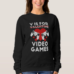 Een paar V is voor videogames Trui