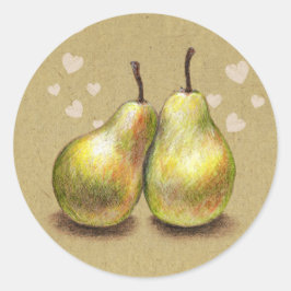 Een paar van de zoetste peren Sticker