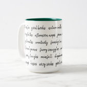 Een paar van mijn favoriete dingen tweekleurige koffiemok (Voorkant links)