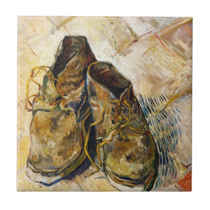 Een Paar van Shoes Vincent van Gogh schilderij Tegeltje