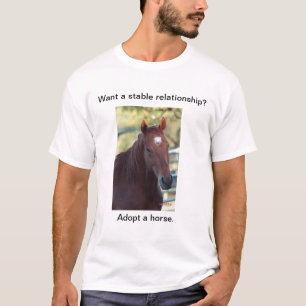 Een paard aannemen t-shirt