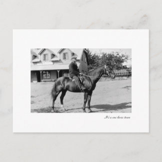 één paard briefkaart