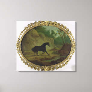 Een Paard die door een Snake uit 1792 wordt bevruc Canvas Afdruk