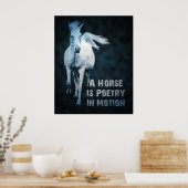 Een paard is poëzie in beweging poster (Keuken)