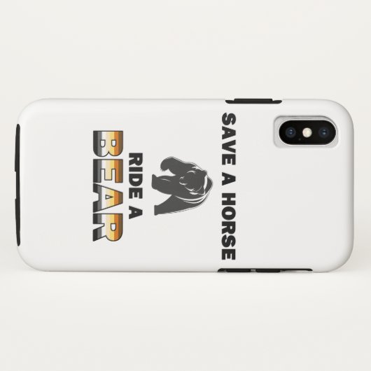 Een paard opslaan Case-Mate iPhone case (Achterkant (horizontaal))